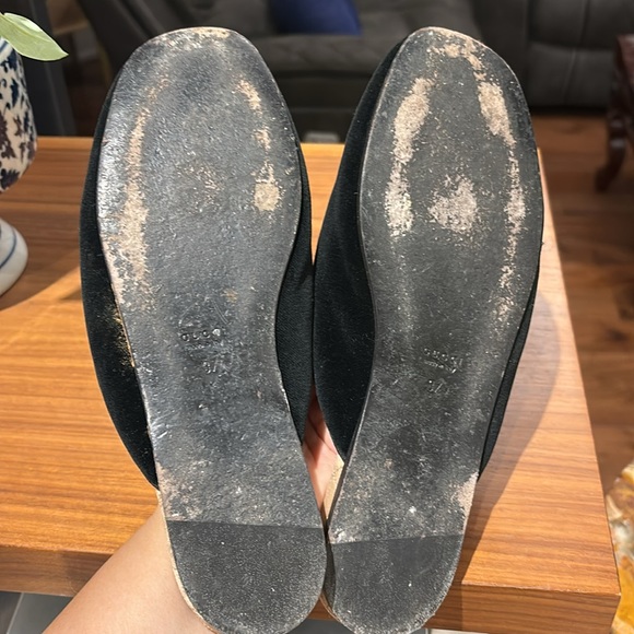 Gucci Silk Velour Slides - Picture 4 of 5